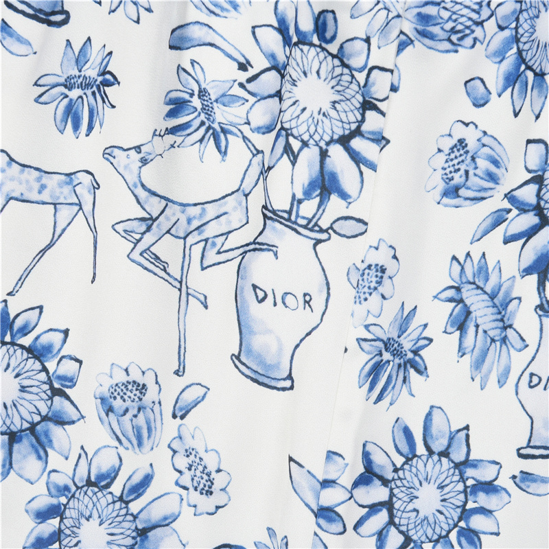 Dior/迪奥 青花瓷风满印短裤