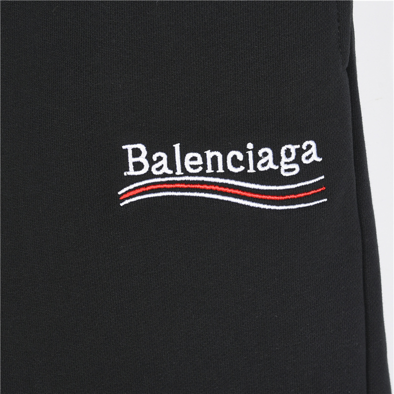 Balenciaga/巴黎世家 21ss 可乐波浪刺绣短裤
