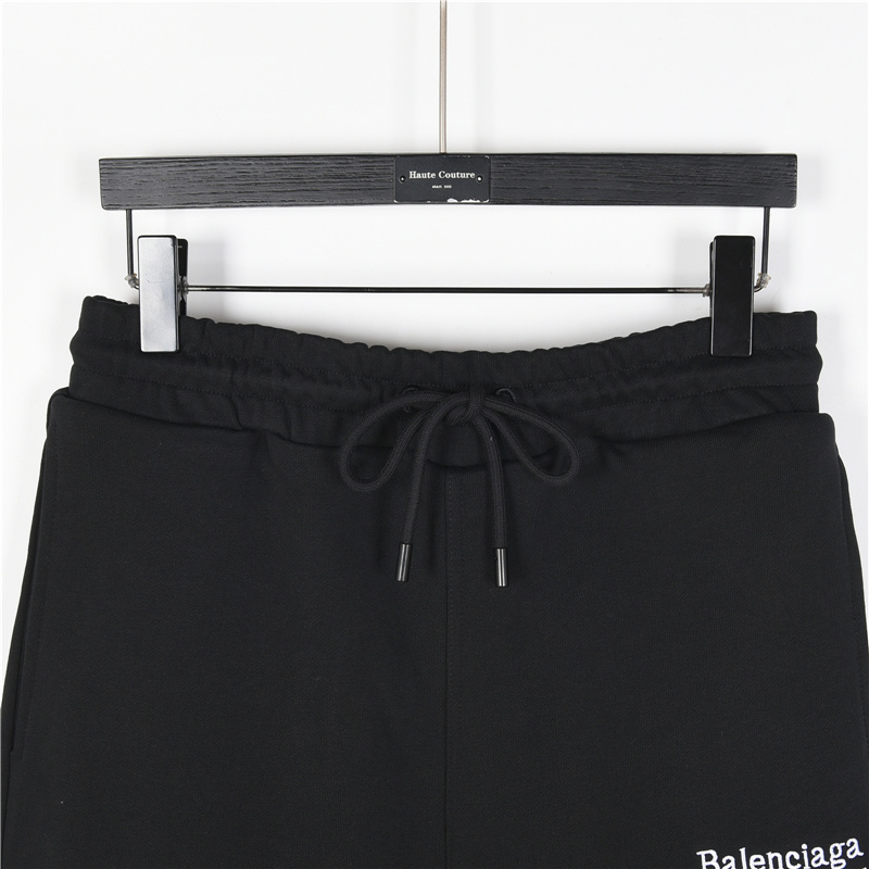 Balenciaga/巴黎世家 21ss 可乐波浪刺绣短裤