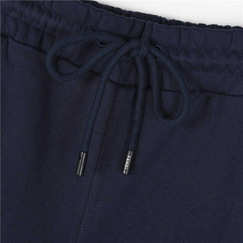 Fendi/芬迪 刺绣眼睛小怪兽休闲短裤 黑色 藏青