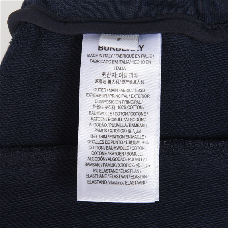 巴宝莉/Burberry刺绣战马后袋便签短裤