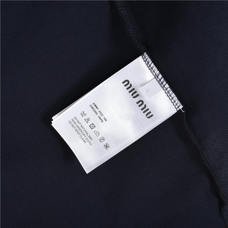 Miumiu/缪缪MM 经典小标刺绣短袖POLO衫