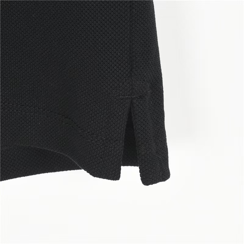 LouisVuitton/路易威登 刺绣签名短袖polo衫 黑色 白色