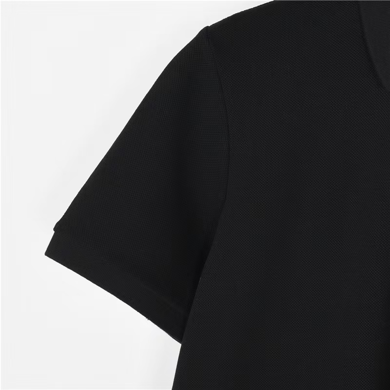 LouisVuitton/路易威登 刺绣签名短袖polo衫 黑色 白色