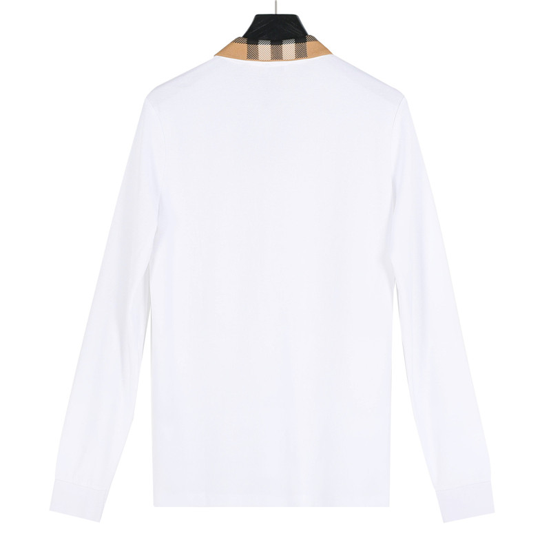 Burberry/巴宝莉 格纹翻领长袖polo衫黑色 藏青 白色-Chinese UA Cheap High Quatity Brand Clothes Bags handbags Sneakers wholesale wholesaler seller from China Factory suppliers Fashion Clothing Shoes best Quality Beautiful Price Burberry/巴宝莉 格纹翻领长袖polo衫黑色 藏青 白色