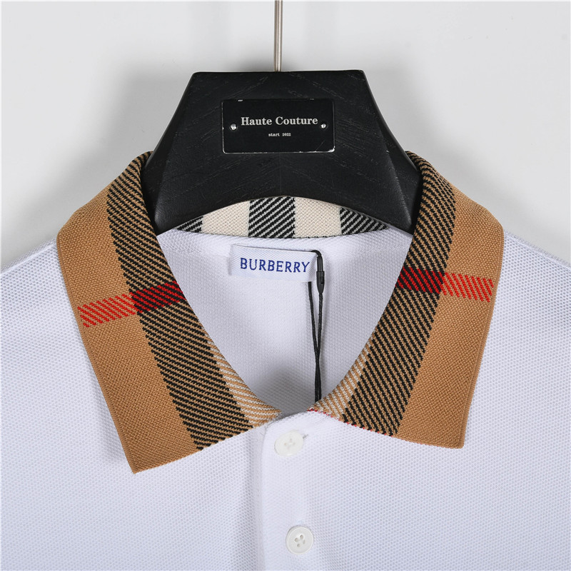 Burberry/巴宝莉 格纹翻领长袖polo衫黑色 藏青 白色-Chinese UA Cheap High Quatity Brand Clothes Bags handbags Sneakers wholesale wholesaler seller from China Factory suppliers Fashion Clothing Shoes best Quality Beautiful Price Burberry/巴宝莉 格纹翻领长袖polo衫黑色 藏青 白色