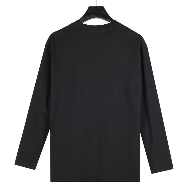 Prada/普拉达 胸口拉链口袋三角标长袖黑色 白色-Chinese UA Cheap High Quatity Brand Clothes Bags handbags Sneakers wholesale wholesaler seller from China Factory suppliers Fashion Clothing Shoes best Quality Beautiful Price Prada/普拉达 胸口拉链口袋三角标长袖黑色 白色