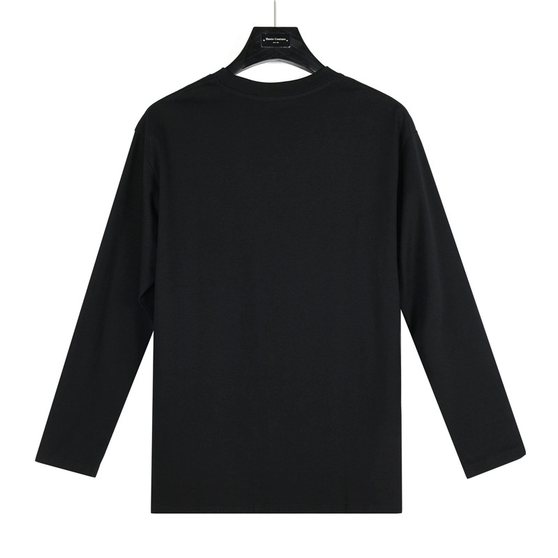 Prada/普拉达 领口三角标三角标长袖黑色 白色-Chinese UA Cheap High Quatity Brand Clothes Bags handbags Sneakers wholesale wholesaler seller from China Factory suppliers Fashion Clothing Shoes best Quality Beautiful Price Prada/普拉达 领口三角标三角标长袖黑色 白色