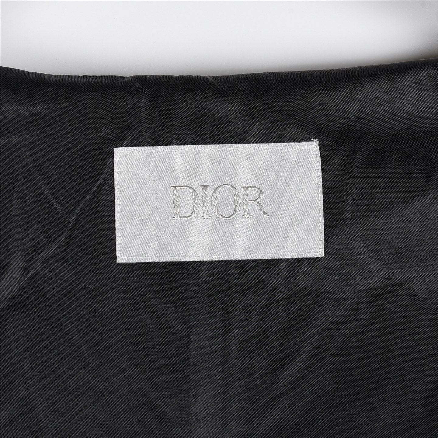Dior/迪奥 胸前字母logo满印拼接连帽外套黑色灰色