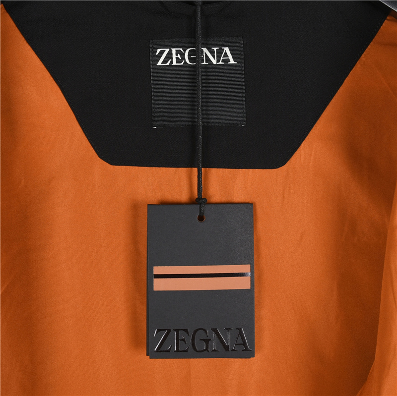 Zegna/杰尼亚 纽扣衬衫翻领外套 黑色 米白-Chinese UA Cheap High Quatity Brand Clothes Bags handbags Sneakers wholesale wholesaler seller from China Factory suppliers Fashion Clothing Shoes best Quality Beautiful Price Zegna/杰尼亚 纽扣衬衫翻领外套 黑色 米白