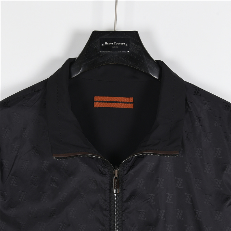 Zegna/杰尼亚 双面穿翻领外套 黑色-Chinese UA Cheap High Quatity Brand Clothes Bags handbags Sneakers wholesale wholesaler seller from China Factory suppliers Fashion Clothing Shoes best Quality Beautiful Price Zegna/杰尼亚 双面穿翻领外套 黑色