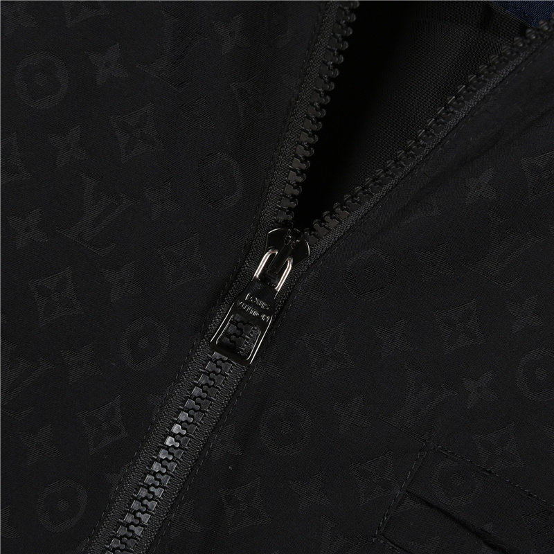 LouisVuitton/路易威登个性口袋设计翻领外套 黑色