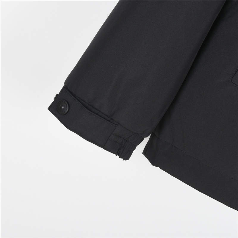 Burberry/巴宝莉内衬格纹连帽外套黑色