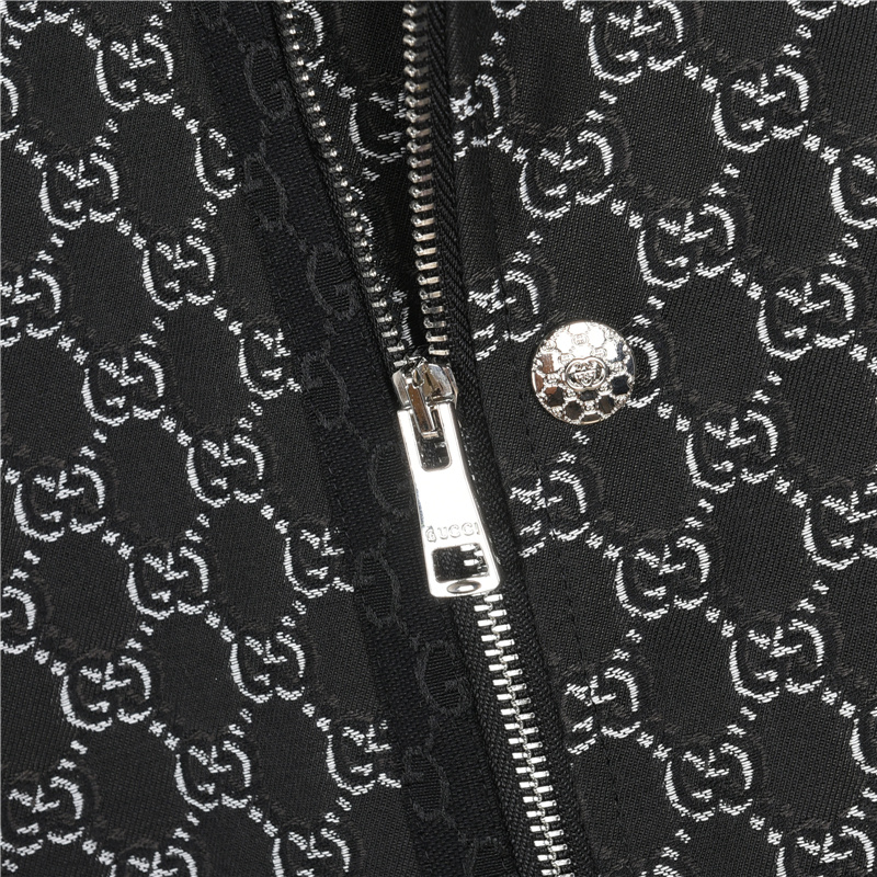 Gucci/古驰 双G满印帆布口袋翻领外套