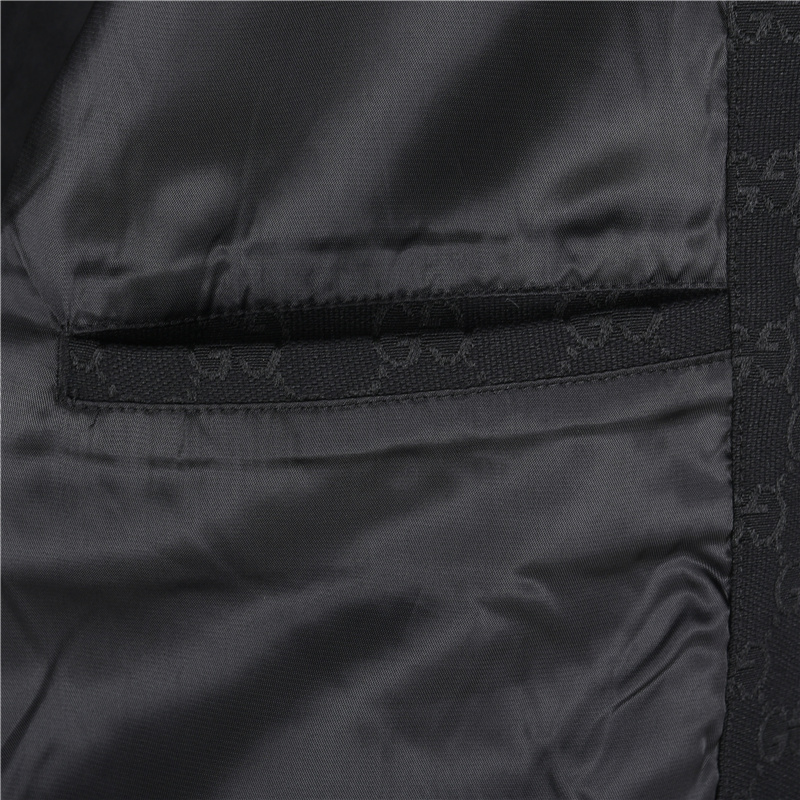 Gucci/古驰 双G满印帆布口袋翻领外套