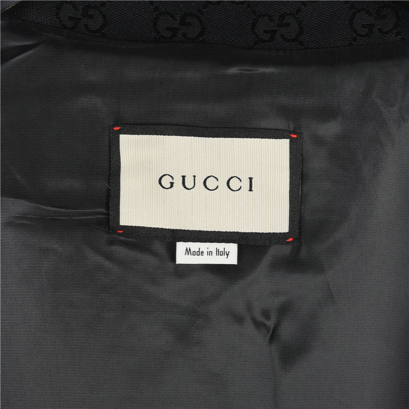Gucci/古驰 双G满印帆布口袋翻领外套