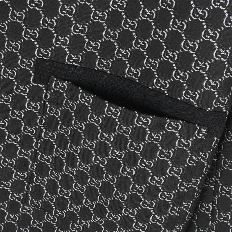 Gucci/古驰 双G满印帆布口袋翻领外套