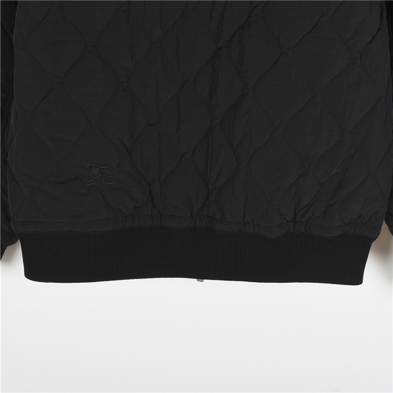 Burberry/巴宝莉 个性缺口双拉链绗缝薄棉外套