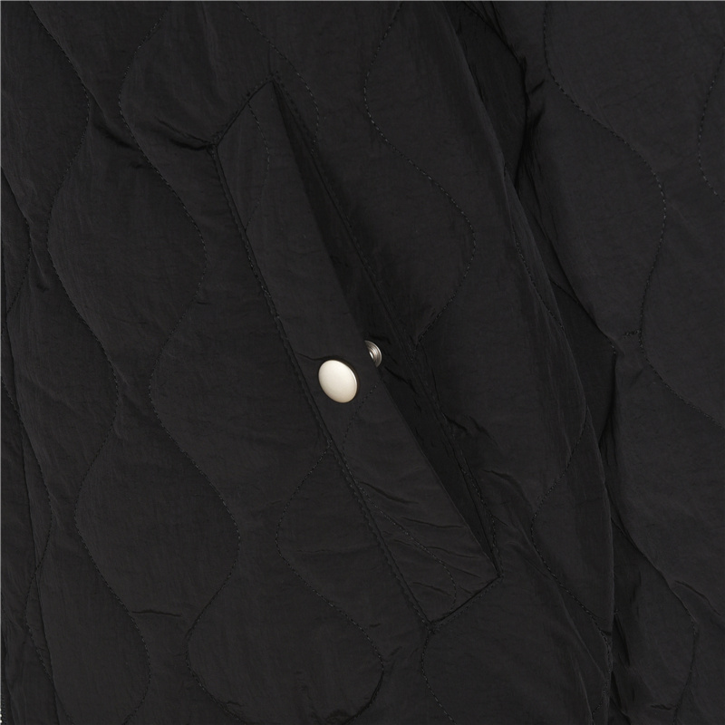 Burberry/巴宝莉 个性缺口双拉链绗缝薄棉外套