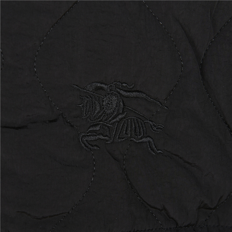 Burberry/巴宝莉 个性缺口双拉链绗缝薄棉外套