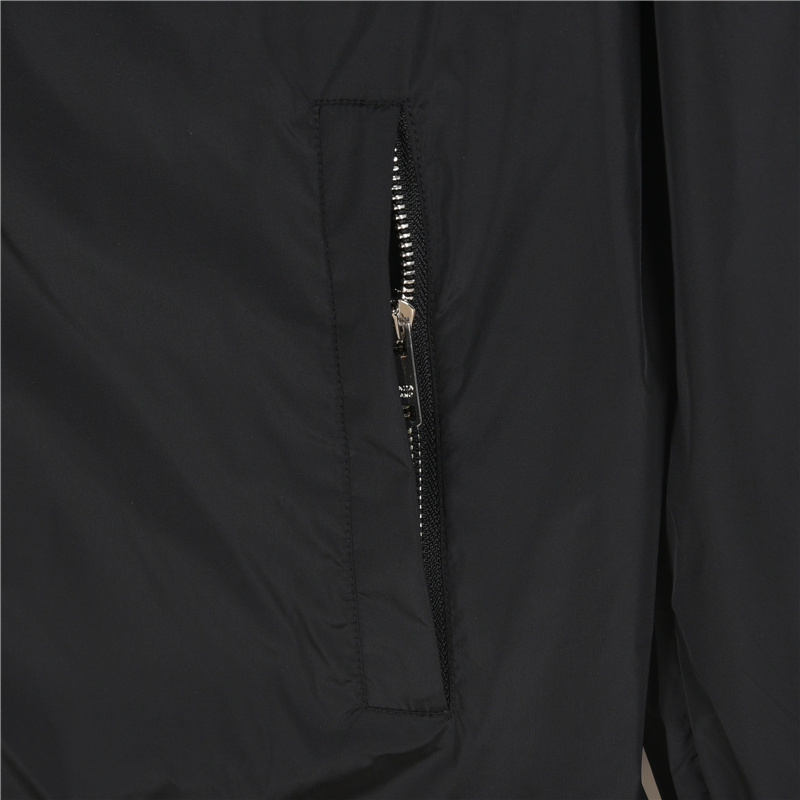 Prada/普拉达 胸口字母拉链口连帽外套