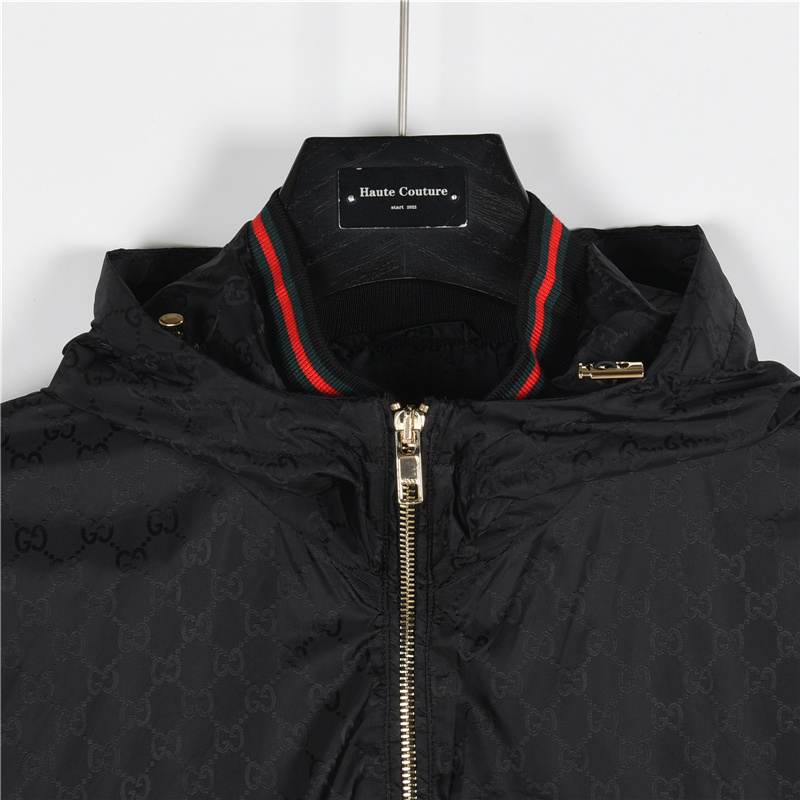 Gucci/古驰 双G满印连帽外套