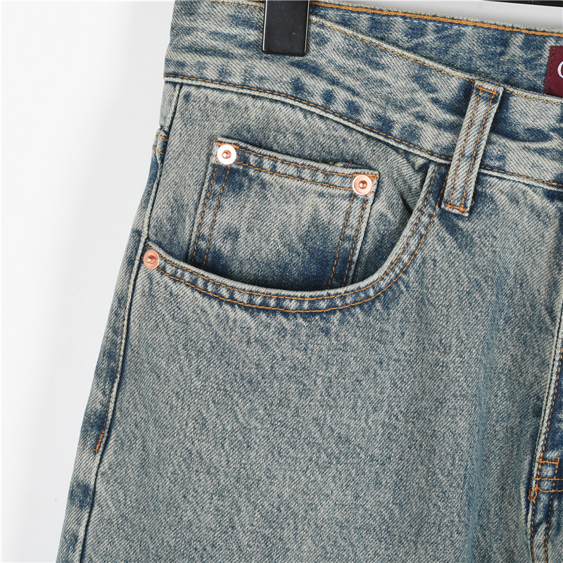 Gucci/古驰 25SS GG蛇年限定牛仔长裤-Chinese UA Cheap High Quatity Brand Clothes Bags handbags Sneakers wholesale wholesaler seller from China Factory suppliers Fashion Clothing Shoes best Quality Beautiful Price Gucci/古驰 25SS GG蛇年限定牛仔长裤