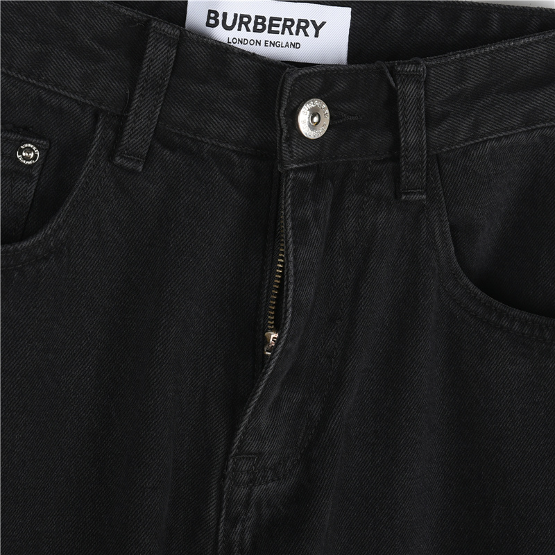 Burberry/巴宝莉 25SS 后袋格纹战马牛仔长裤-Chinese UA Cheap High Quatity Brand Clothes Bags handbags Sneakers wholesale wholesaler seller from China Factory suppliers Fashion Clothing Shoes best Quality Beautiful Price Burberry/巴宝莉 25SS 后袋格纹战马牛仔长裤