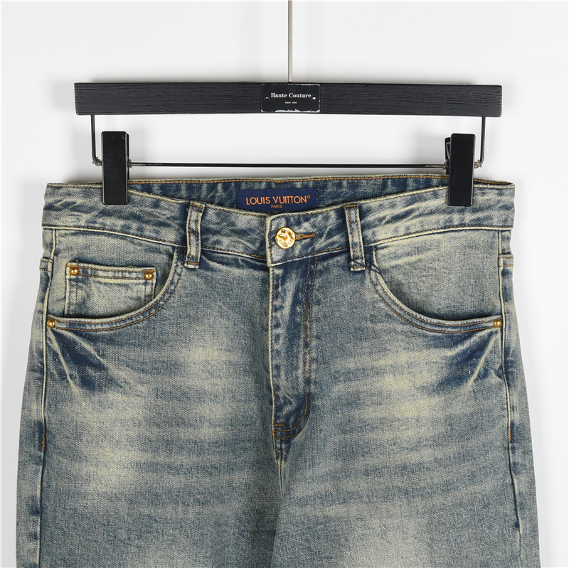 LouisVuitton/路易威登 25SS 后袋LVlogo海草牛仔长裤-Chinese UA Cheap High Quatity Brand Clothes Bags handbags Sneakers wholesale wholesaler seller from China Factory suppliers Fashion Clothing Shoes best Quality Beautiful Price LouisVuitton/路易威登 25SS 后袋LVlogo海草牛仔长裤