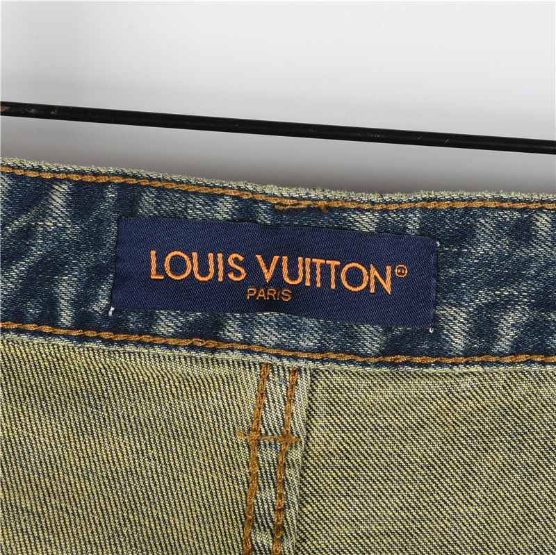 LouisVuitton/路易威登 25SS 后袋LVlogo海草牛仔长裤-Chinese UA Cheap High Quatity Brand Clothes Bags handbags Sneakers wholesale wholesaler seller from China Factory suppliers Fashion Clothing Shoes best Quality Beautiful Price LouisVuitton/路易威登 25SS 后袋LVlogo海草牛仔长裤