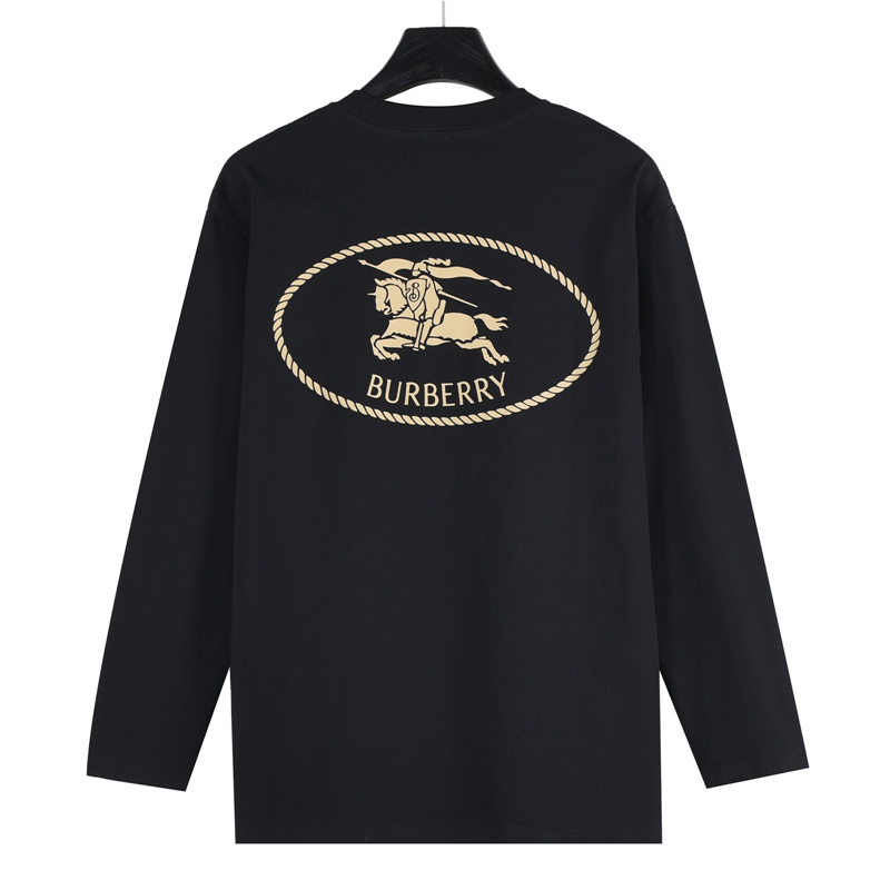 Burberry/巴宝莉 25SS后背战马长袖 黑色 白色