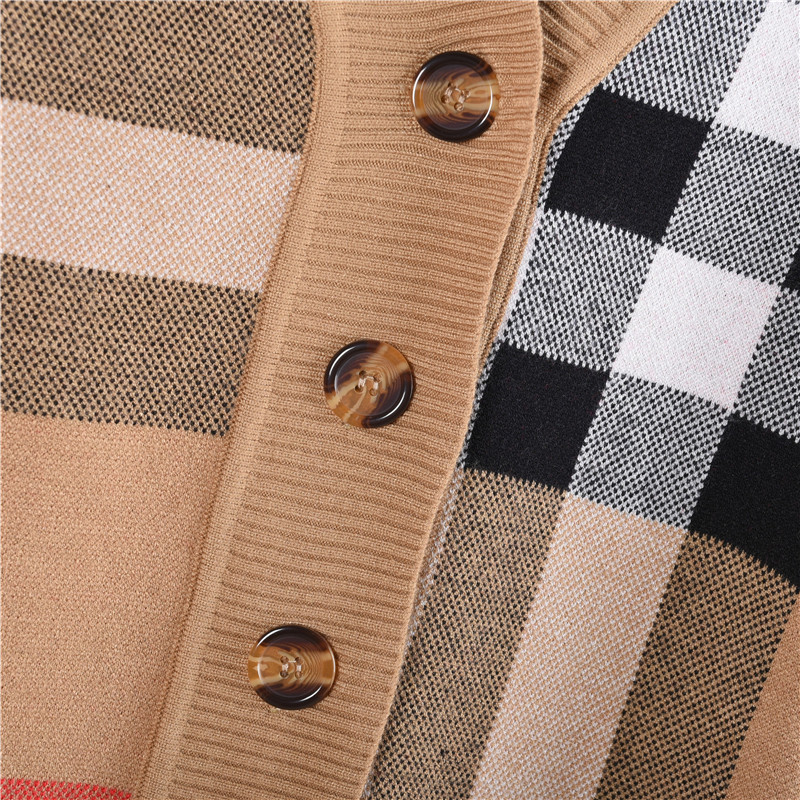 Burberry/巴宝莉 经典款常青格子开衫长袖毛衣外套-Chinese UA Cheap High Quatity Brand Clothes Bags handbags Sneakers wholesale wholesaler seller from China Factory suppliers Fashion Clothing Shoes best Quality Beautiful Price Burberry/巴宝莉 经典款常青格子开衫长袖毛衣外套
