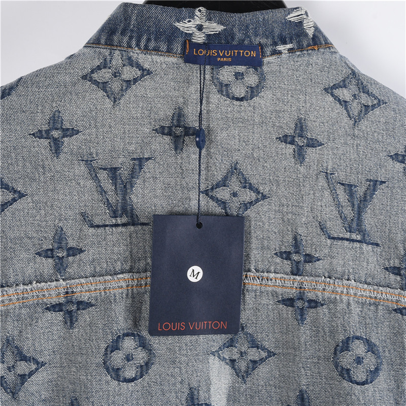 LouisVuitton/路易威登 重工水洗经典满印刺绣提花牛仔外套