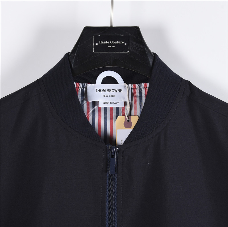 TB色织羊毛混纺四杠棒球服夹克 THOM BROWNE 汤姆布朗 .TB羊毛色织夹克棒球服拉链外套-High Quatity Cheap Brand wholesale wholesaler seller Clothes Bags handbags Sneakers Top Fashion Clothing Shoes from China Factory Chinese suppliers best Quality Beautiful Price TB色织羊毛混纺四杠棒球服夹克 THOM BROWNE 汤姆布朗 .TB羊毛色织夹克棒球服拉链外套