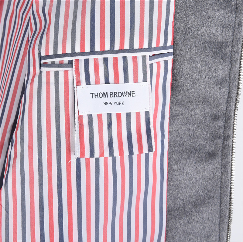 TB尼子毛料四杠棒球服夹克 新款 THOM BROWNE 汤姆布朗 .TB尼子毛料厚款夹克棒球服拉链外套-High Quatity Cheap Brand wholesale wholesaler seller Clothes Bags handbags Sneakers Top Fashion Clothing Shoes from China Factory Chinese suppliers best Quality Beautiful Price TB尼子毛料四杠棒球服夹克 新款 THOM BROWNE 汤姆布朗 .TB尼子毛料厚款夹克棒球服拉链外套