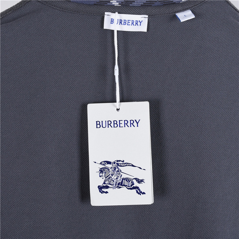 Burberry/巴宝莉 25FW新款领口格纹短袖POLO衫