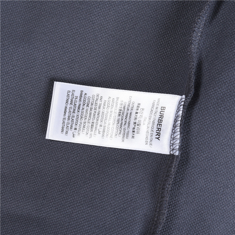 Burberry/巴宝莉 25FW新款领口格纹短袖POLO衫