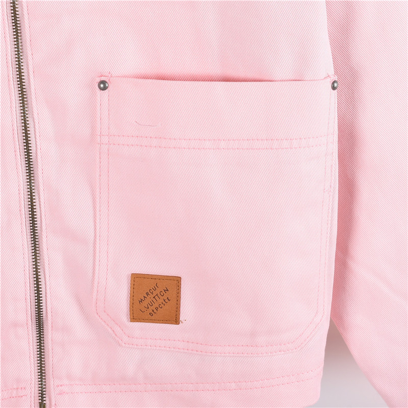 LouisVuitton x Nigo 翻领拉链工装夹克外套 LouisVuitton x Nigo 翻领拉链工装夹克外套