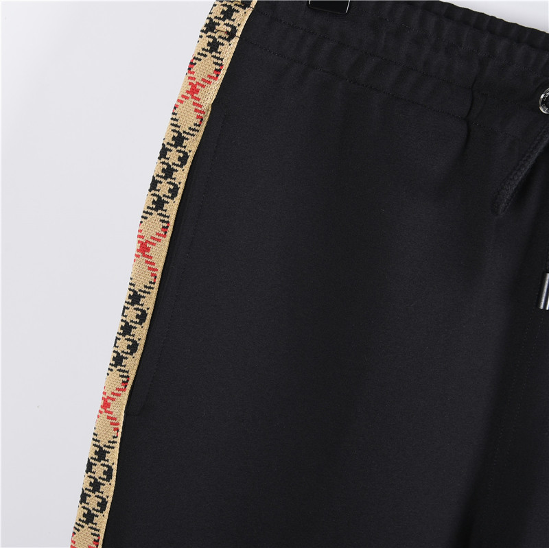 Burberry/巴宝莉 25Fw 侧边菱格纹织带后袋战马刺绣套装长裤