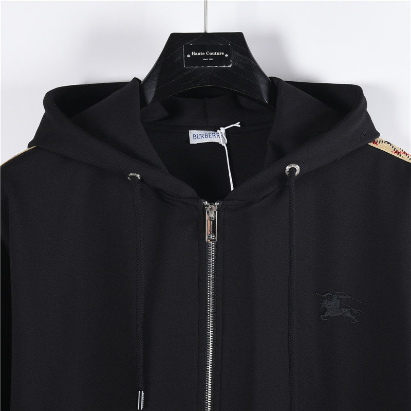 Burberry/巴宝莉 25Fw 侧边菱格纹织带战马刺绣双拉链套装外套 Burberry/巴宝莉 25Fw 侧边菱格纹织带战马刺绣双拉链套装外套