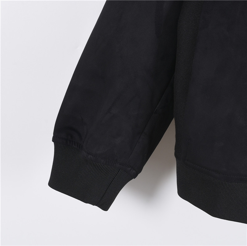 LouisVuitton/路易威登 烫钻拼接棒球服黑色