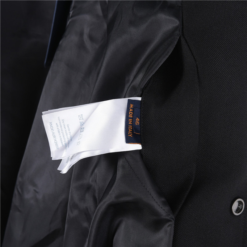 LouisVuitton/路易威登 烫钻拼接棒球服黑色