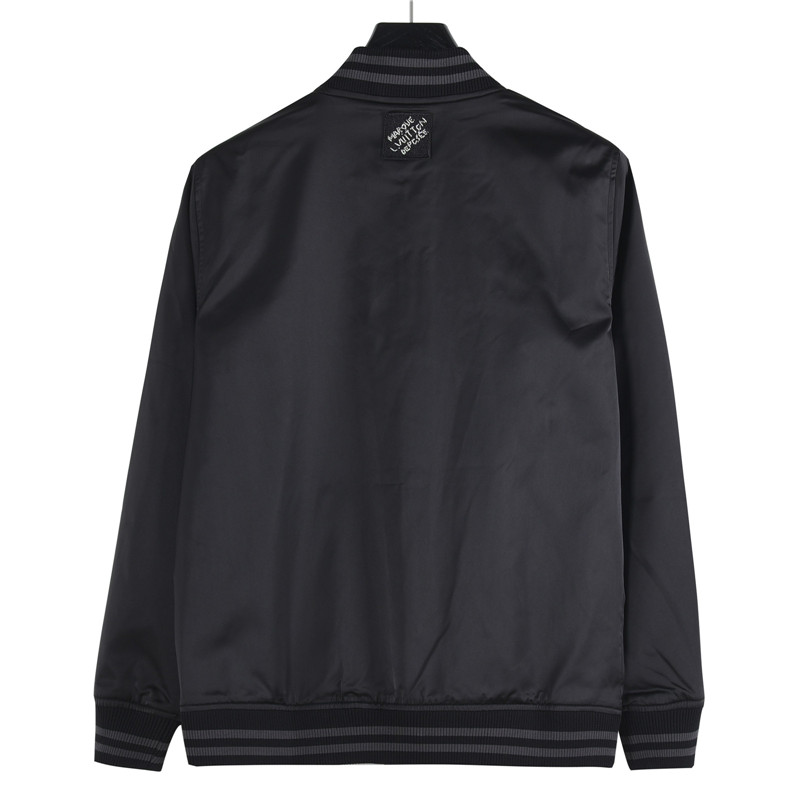 LouisVuitton/路易威登 3V烫钻棒球服 黑色