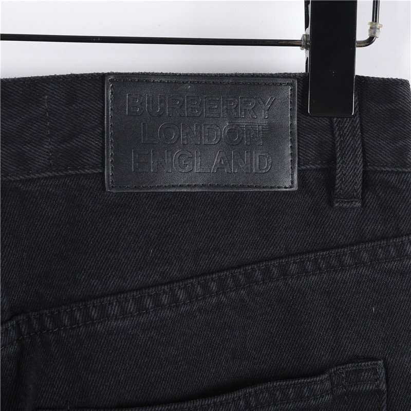 Burberry/巴宝莉 25SS 后袋彩色刺绣战马牛仔长裤