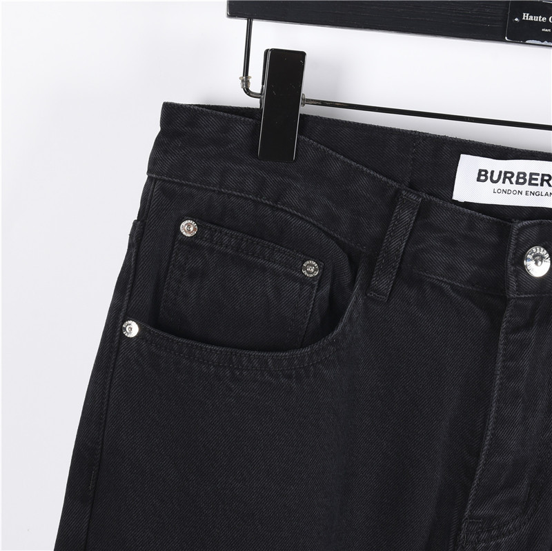 Burberry/巴宝莉 25SS 后袋彩色刺绣战马牛仔长裤