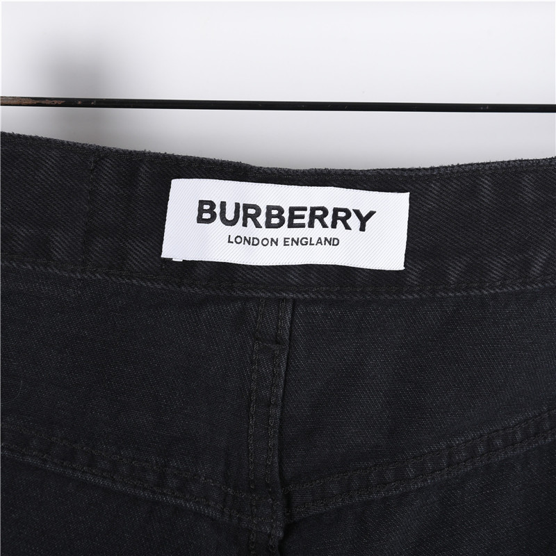 Burberry/巴宝莉 25SS 后袋彩色刺绣战马牛仔长裤