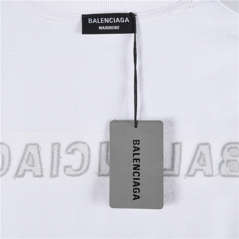 Balenciaga/巴黎世家 25Fw 前后刺绣圆领卫衣