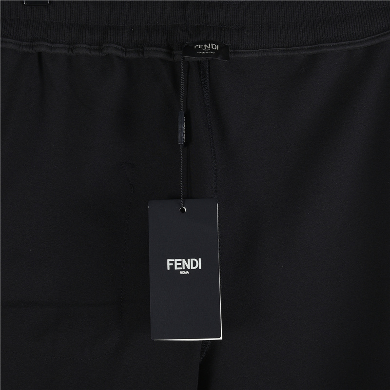 Fendi/芬迪 25FW侧边织带FF大标长裤