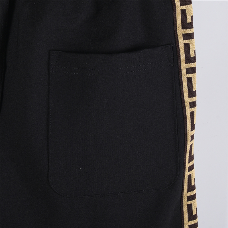 Fendi/芬迪 25FW侧边织带FF大标长裤