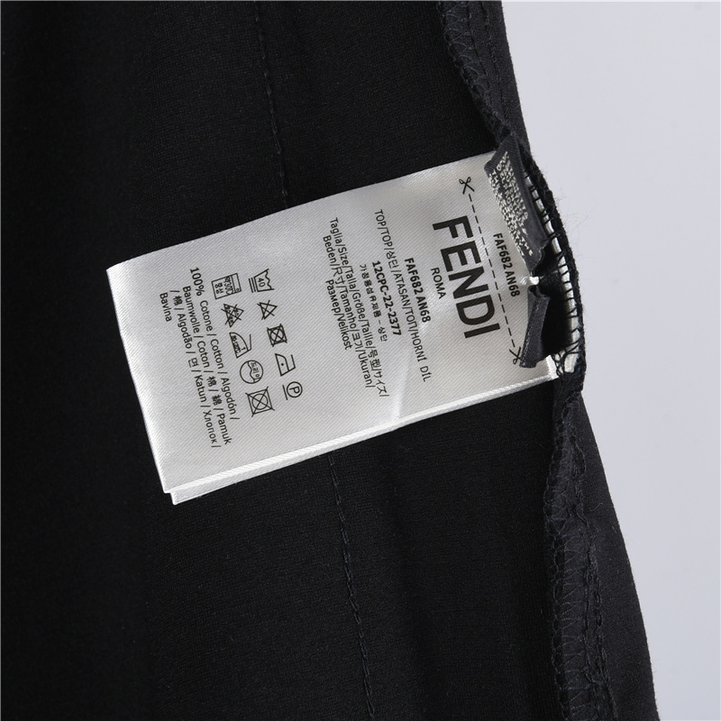 Fendi/芬迪 25FW侧边织带FF大标长裤